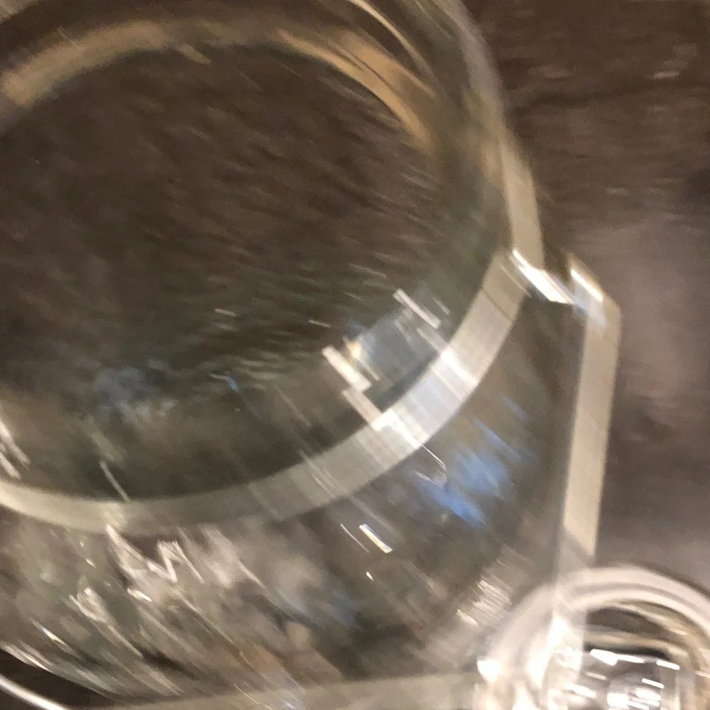 Bed Bath & Beyond Glass Beverage Dispenser with Silver Handle
